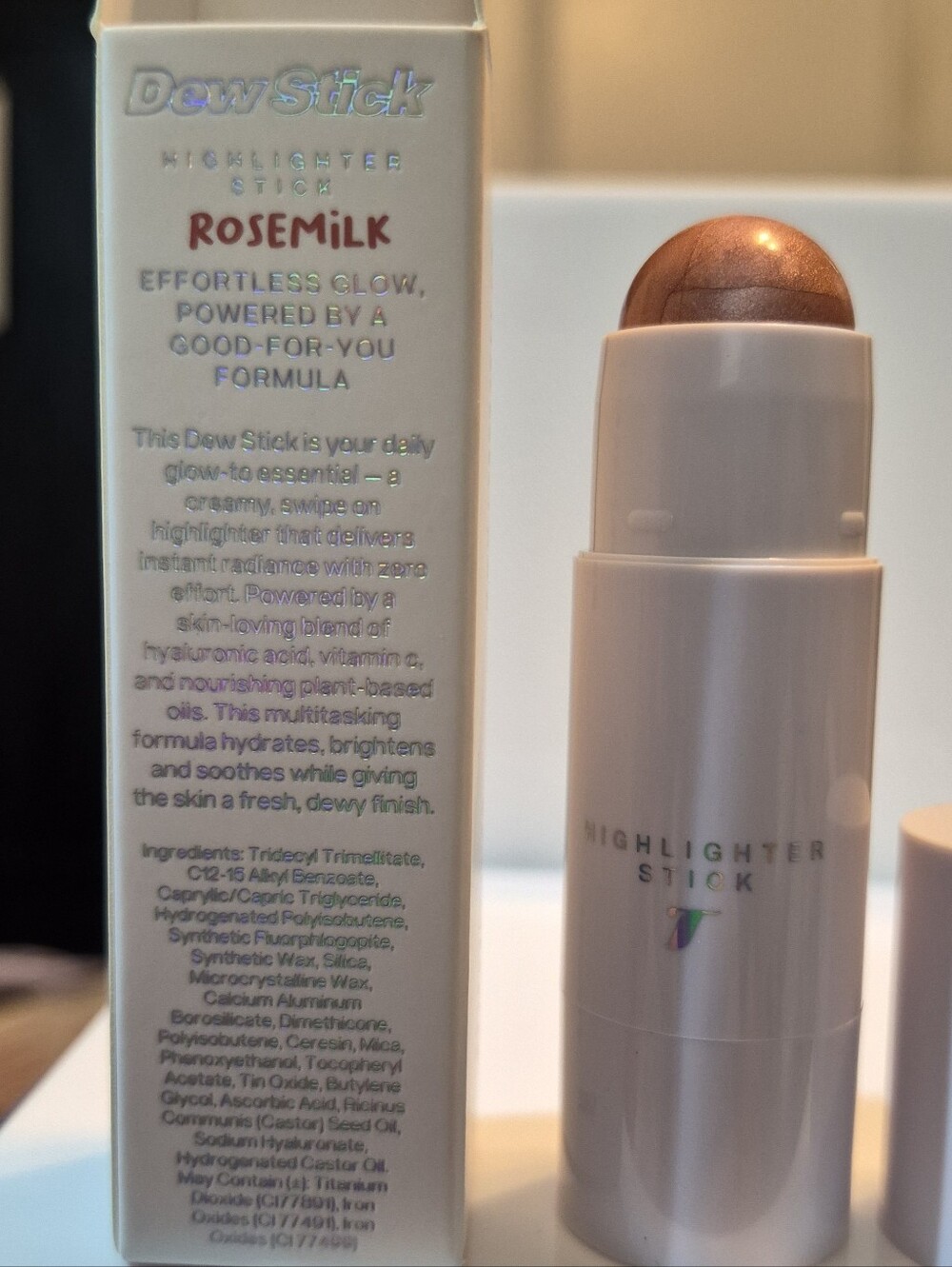 TYS Beauty Dew Stick Highlighter Stick: Rose Milk (Soft Pink), NIB - Picture 4 of 5